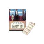 Spirited Away Notizblock – Zugticket-Motiv 4,5 x 5 cm 1