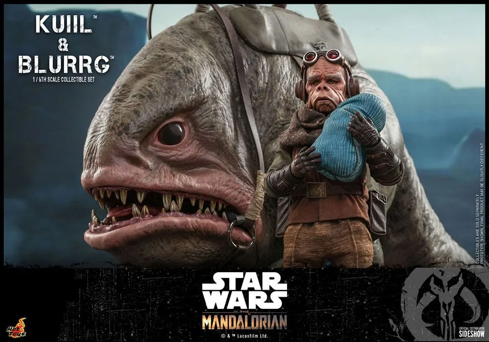 Star Wars Action Figure Set – Mandalorian Kuiil & Blurrg 1/6 37 cm 17
