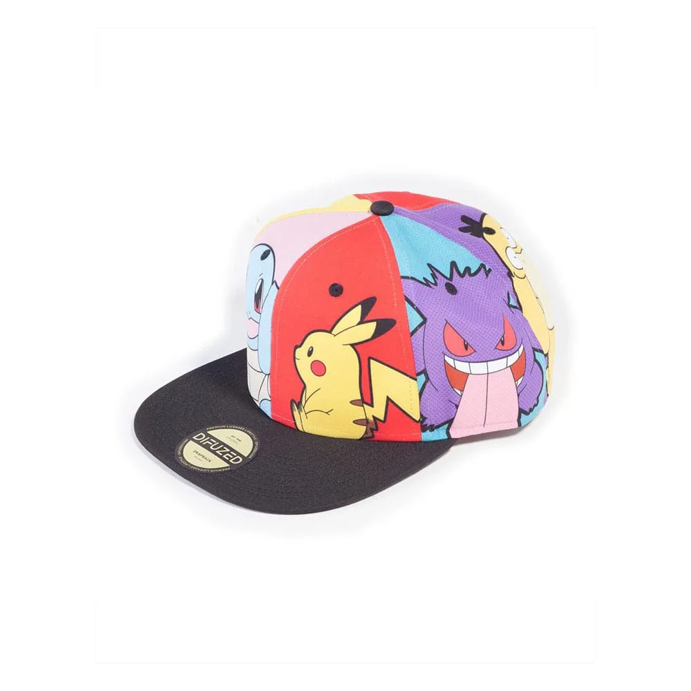 Pokémon Snapback Cap – Multi Pop Art 2