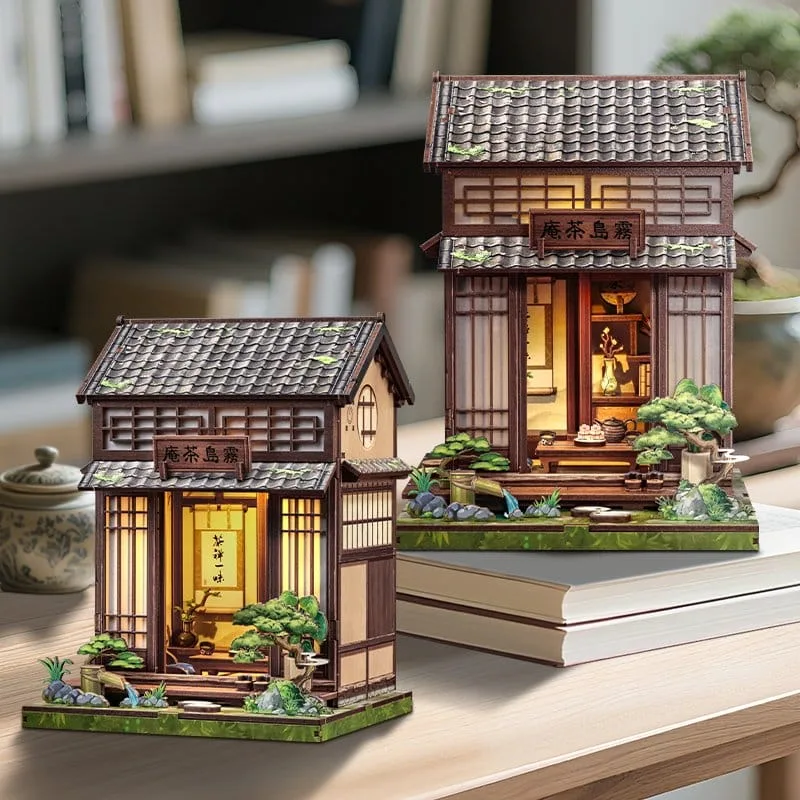 CuteBee Miniature House Model Kit – Kirishima Cha-an 19 x 14 cm 15