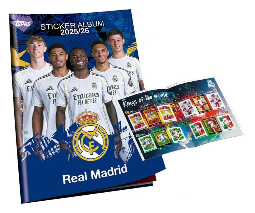 Real Madrid Sticker Album Set – 2025/26 Complete 150 Stickers