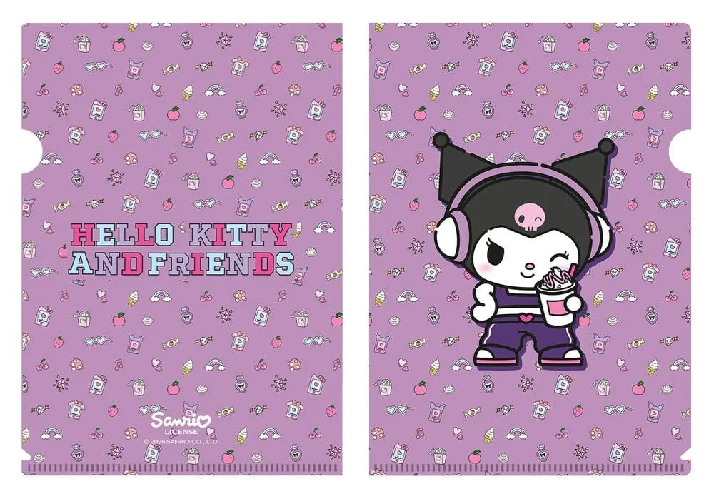 Sanrio Document Folder – Kuromi POP 02 A4
