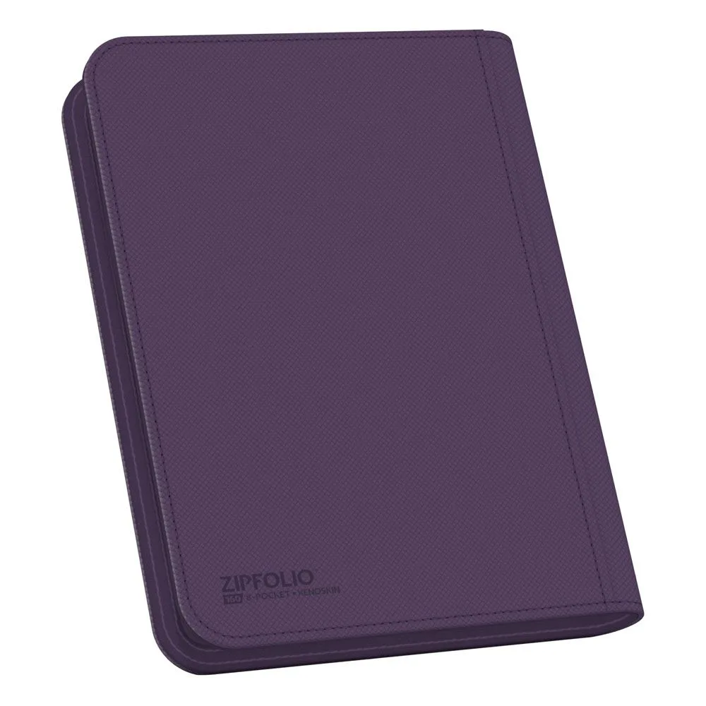 Ultimate Guard Card Binder – Purple Zipfolio 160 8-Pocket Xenoskin 4
