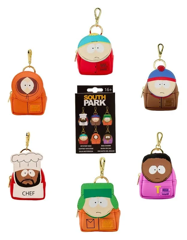 South Park Bag Charm Display – Loungefly 15 Mystery Boxes 7 cm
