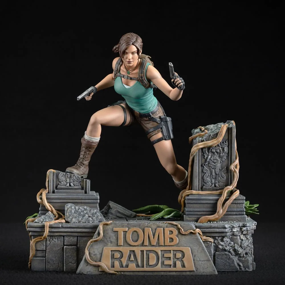 Tomb Raider Statue – Lara Croft with Swappable Accessories 24 cm 16