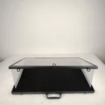 Evoretro vitrinekast – Zwart afsluitbaar 91 x 61 x 4 cm 1