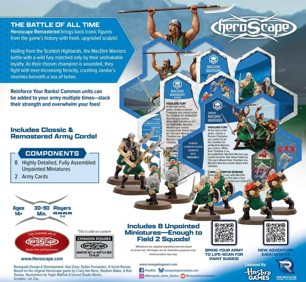 Heroscape Army Expansion – MacDirk Warriors Remastered English 2