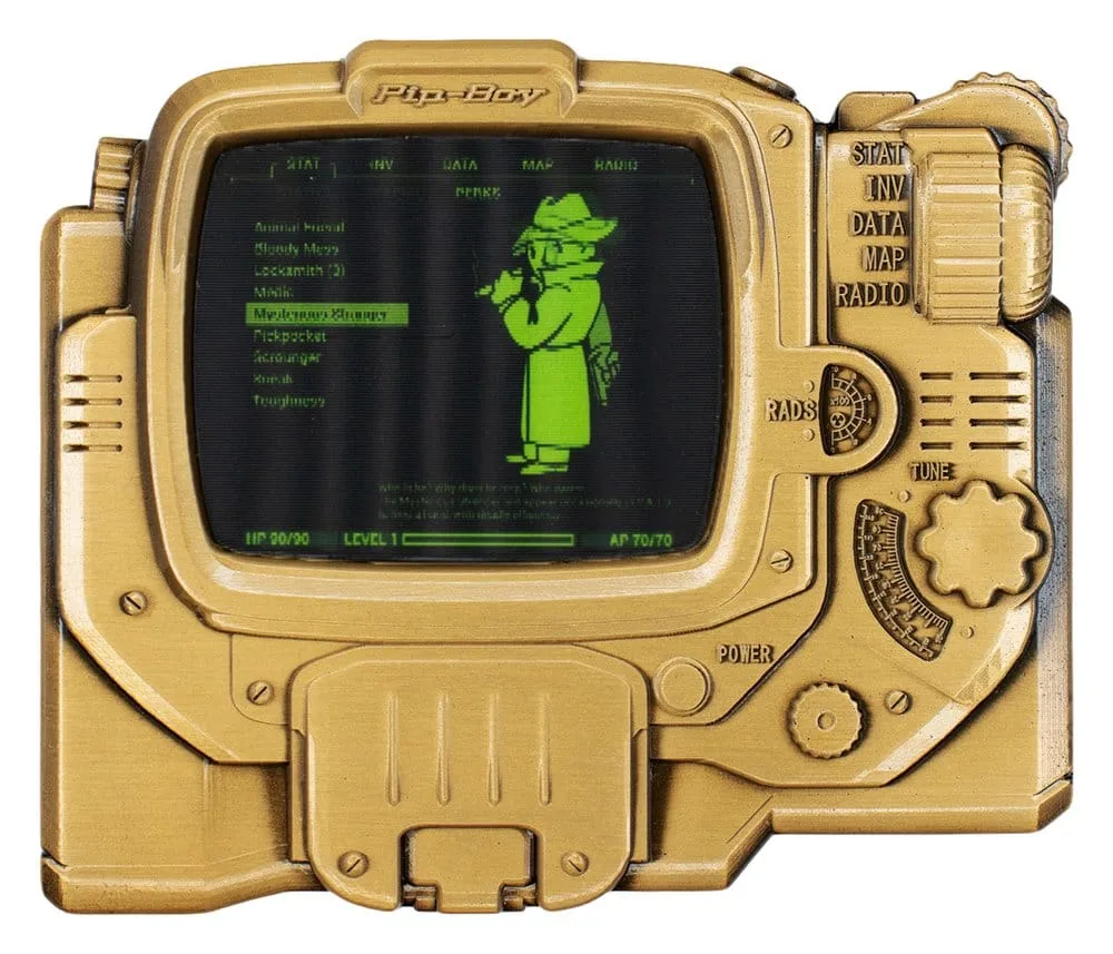 Fallout Lenticular Ingot – Pip-Boy Mysterious Stranger 8