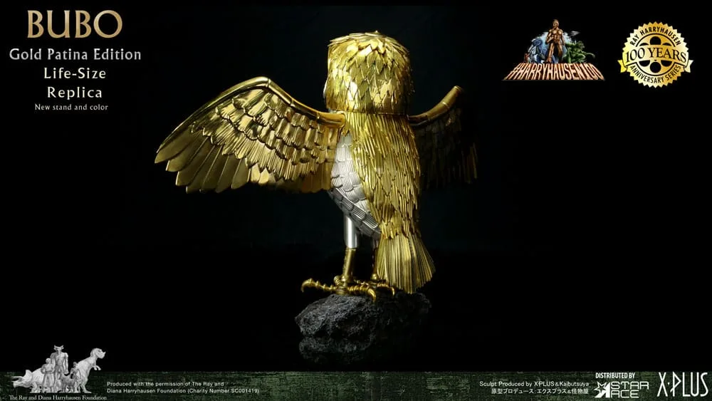 Clash of the Titans Statue – Bubo Gold Patina Deluxe 8