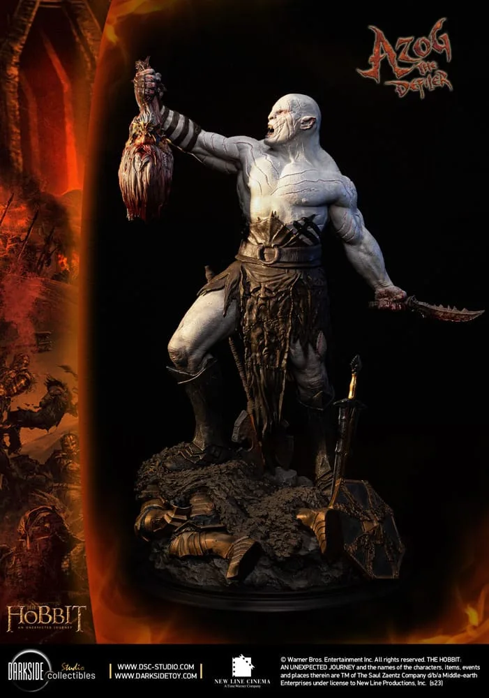 The Hobbit Beeld – Azog John Howe Signature Edition 1/3 90 cm 11