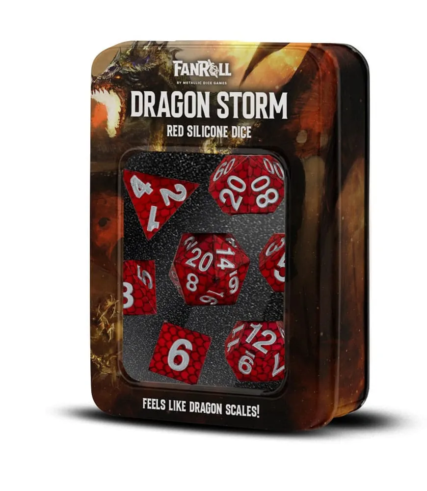 Dragon Storm Dice Set – Red Dragon Scales 16 mm 2