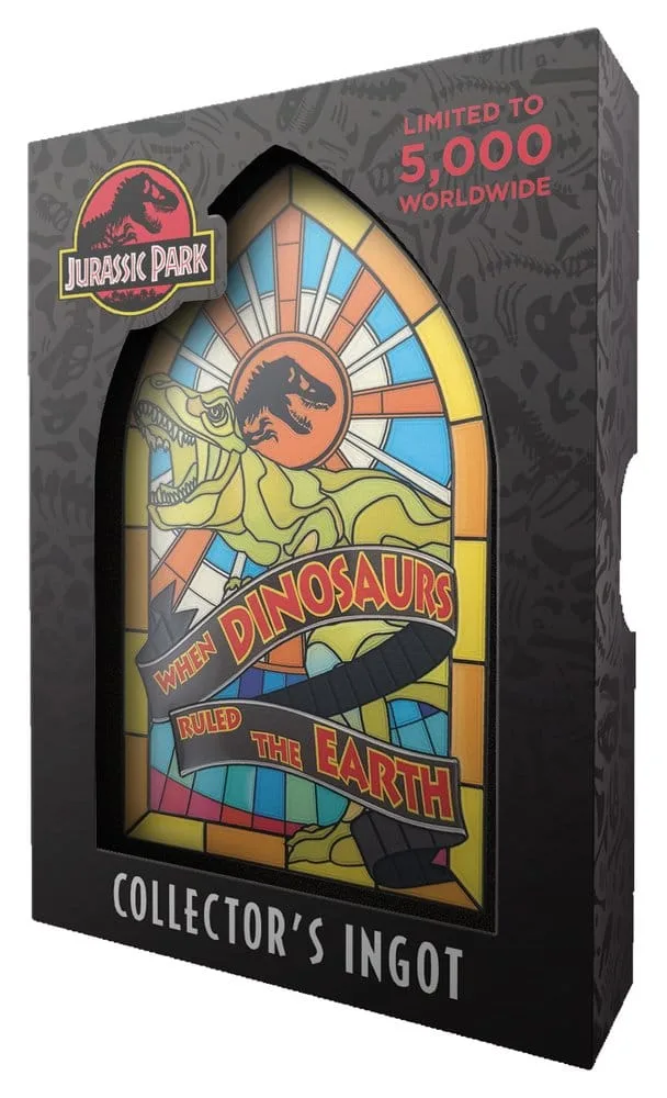Jurassic Park Metal Ingot – Stained Glass Style 11 cm 3