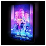 KPop Demon Hunters Canvas Print – LED Light 42 x 32 x 2 cm 2