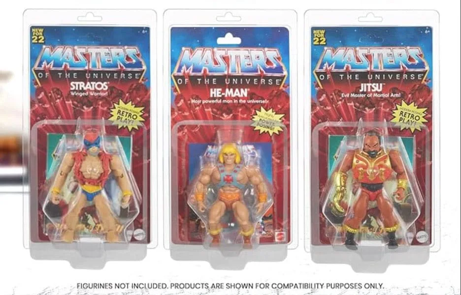 Masters of the Universe Figure Protectors – PET Clamshell 10-Pack 2