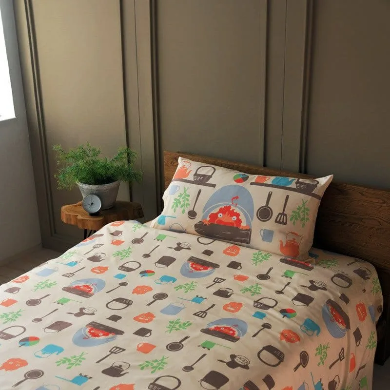 Howl’s Moving Castle Duvet Set – Natsu Cook with Calcifer