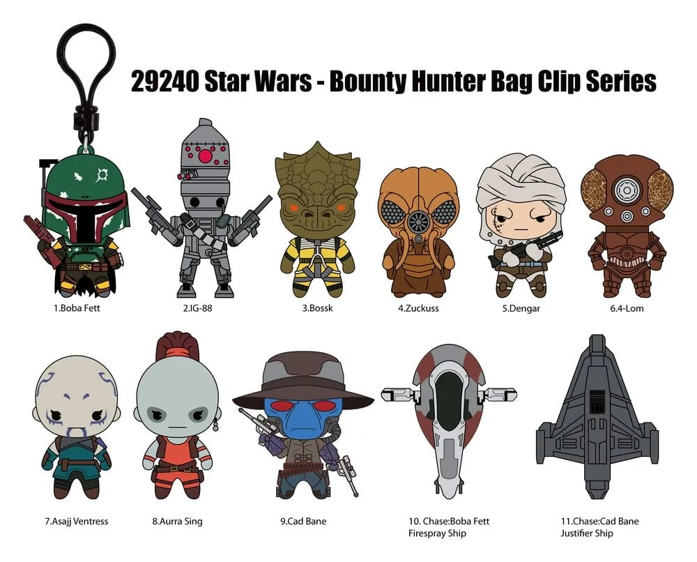 Star Wars Bag Clips – Most Wanted Bounty Hunters 24 Blind Bags 2