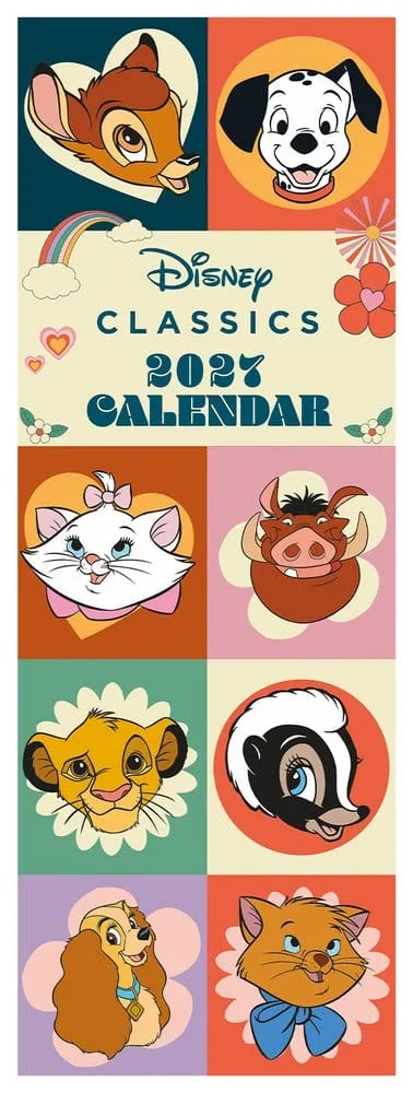 Disney Classics Wall Calendar – 70s Feeling 2027 42 x 15 cm