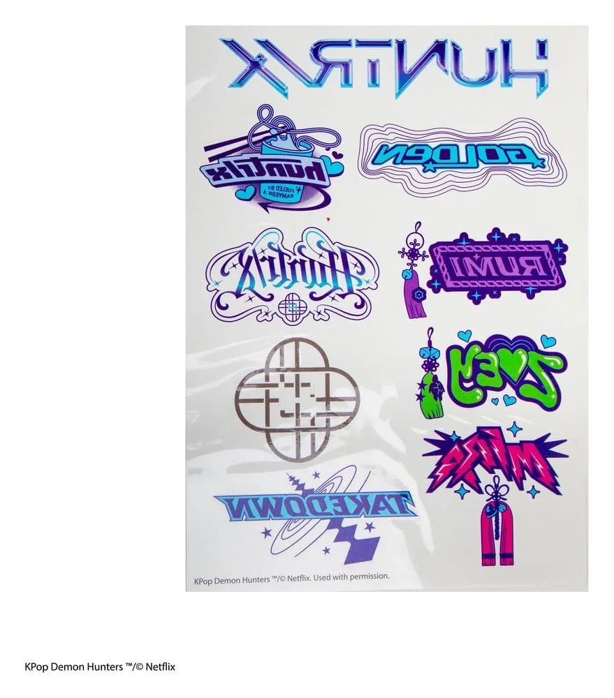 KPop Demon Hunters Tattoo Stickers – Cinereplica 5