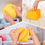Squishy Stretch Figure Display – Cheese 12 Pieces 9 cm 3