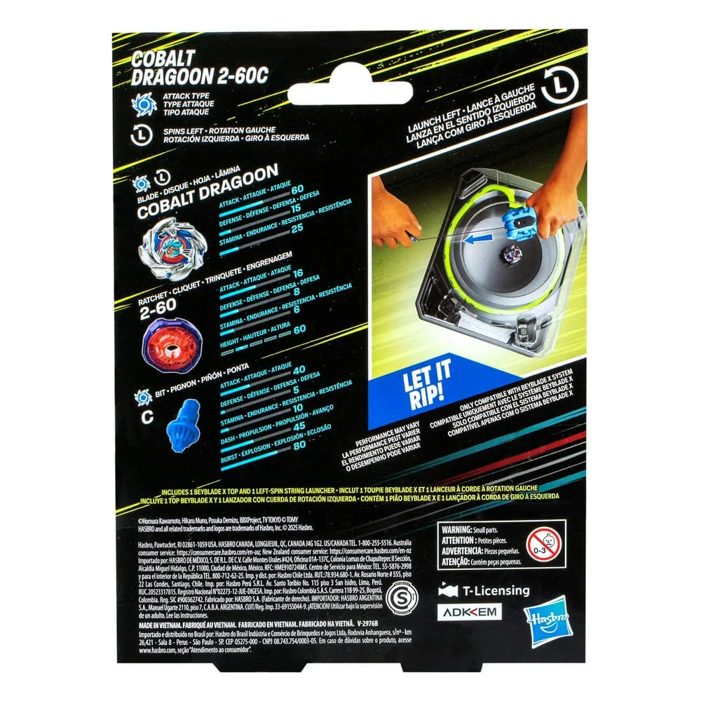Beyblade X Launcher Set – Cobalt Dragoon 2-60C 2