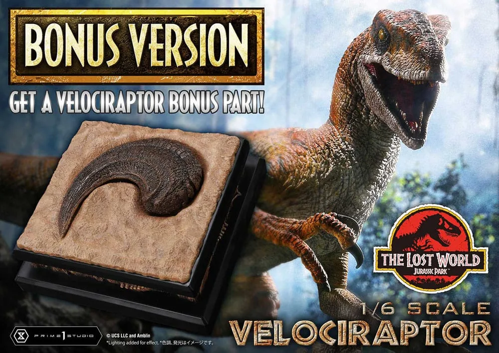 Jurassic Park II Statue – Velociraptor Bonus Version 41 cm 3