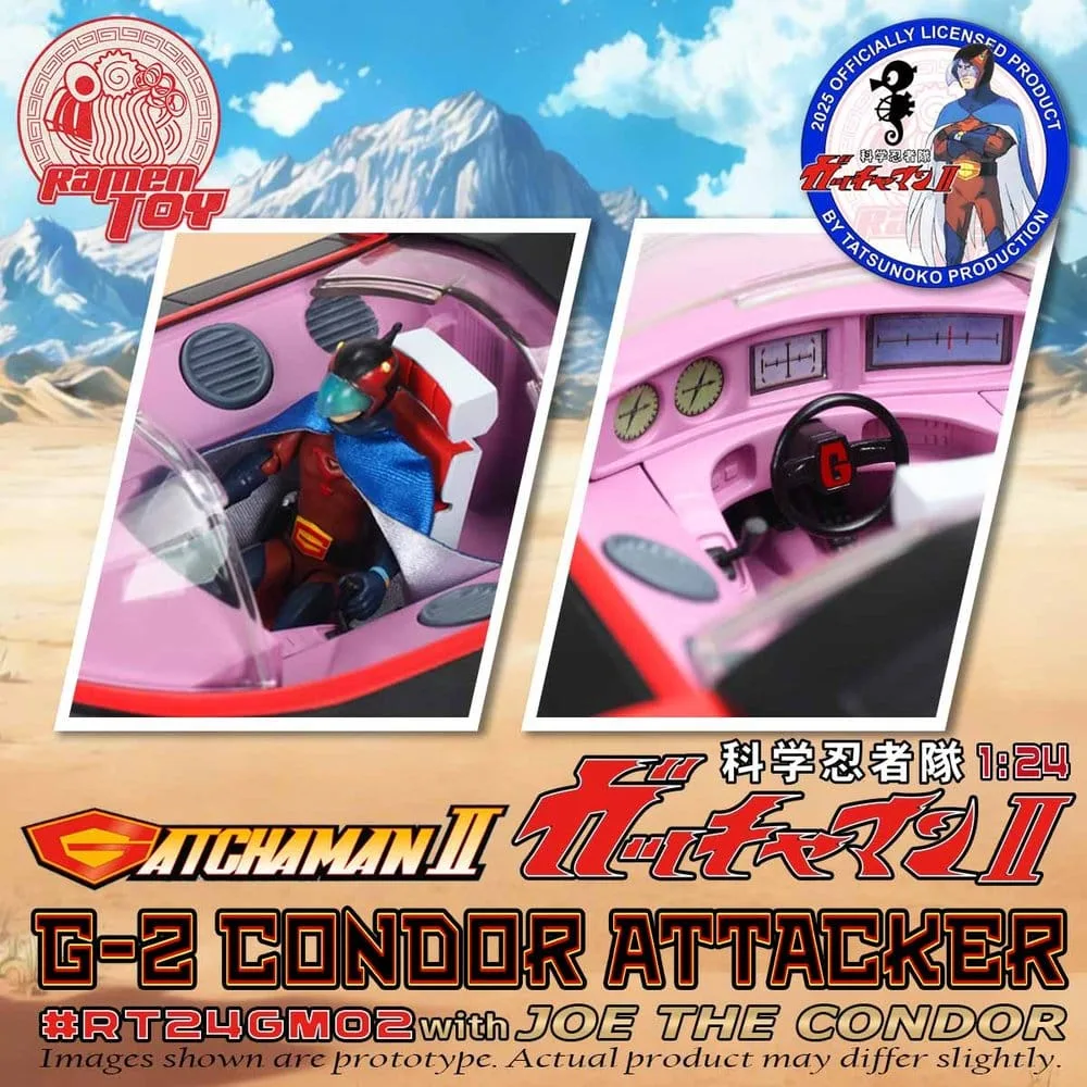 Gatchaman II modelvoertuig – G-2 Condor Attacker met Joe 1:24 4