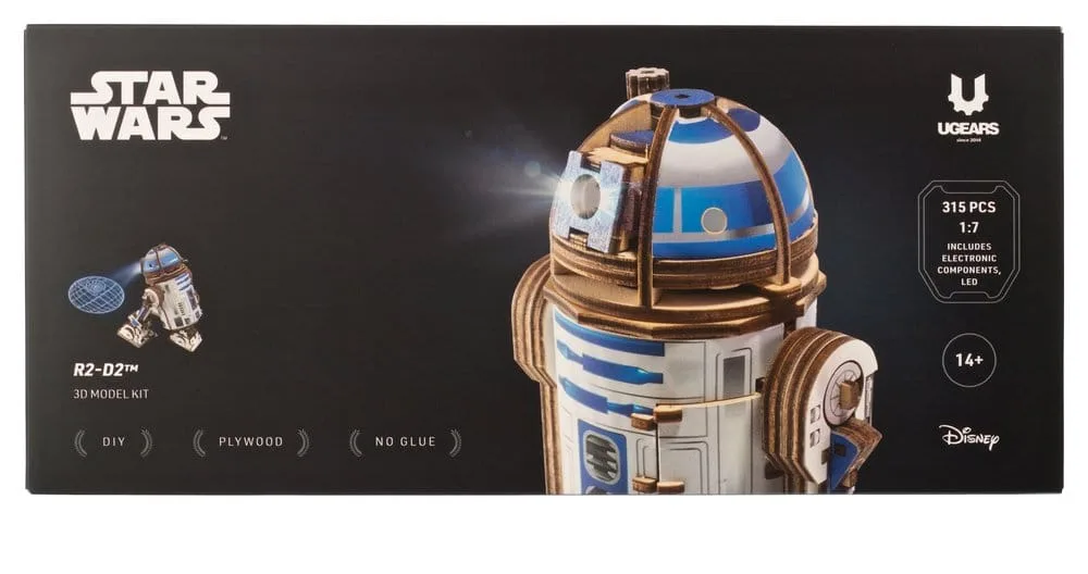 Star Wars Wooden Model Kit – Ugears R2-D2 24