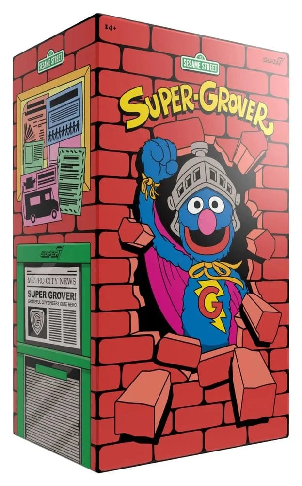 Sesame Street Vinyl Figure – Supersize Super Grover 36 cm 4