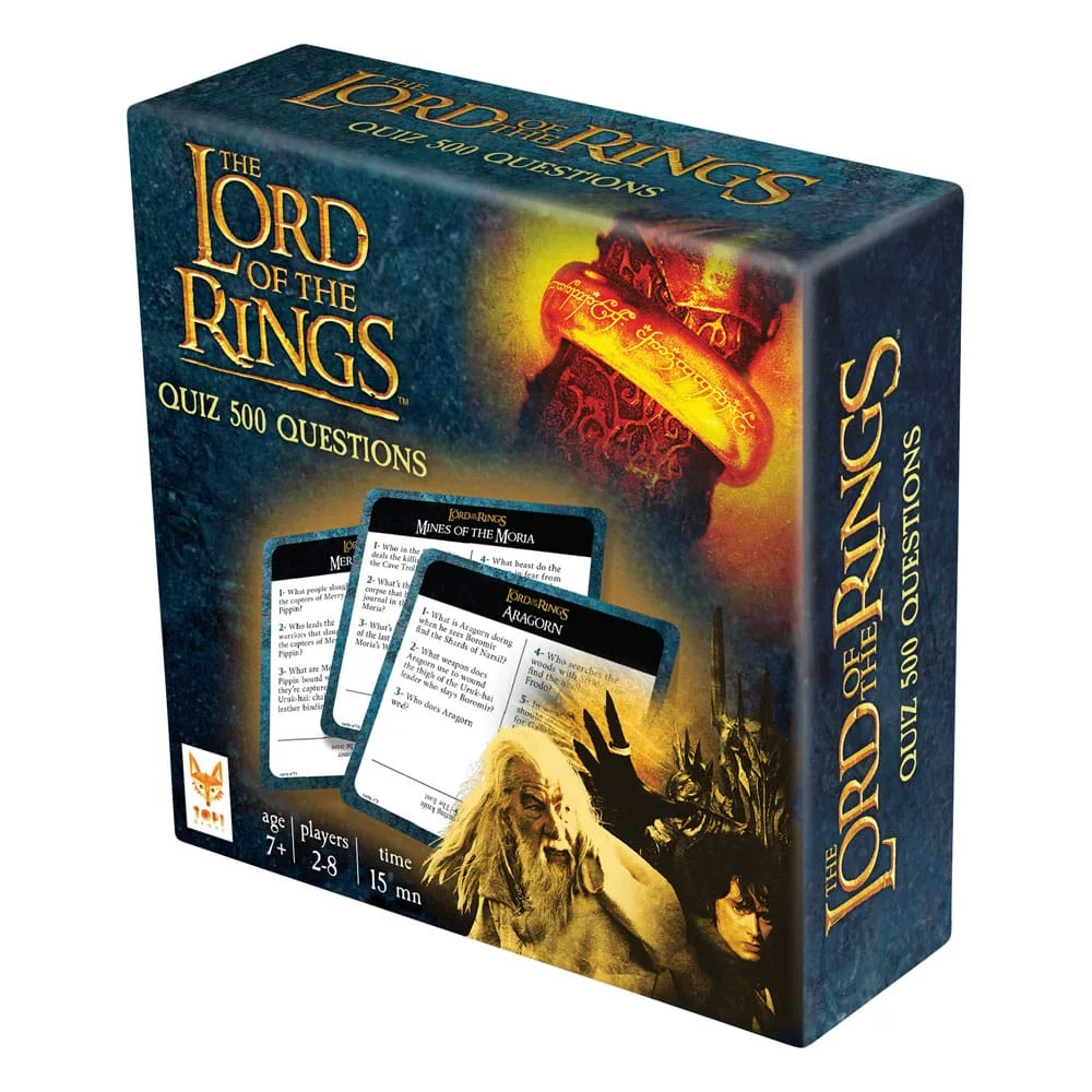 Lord of the Rings Quiz Card Game – 500 Questions English Edition