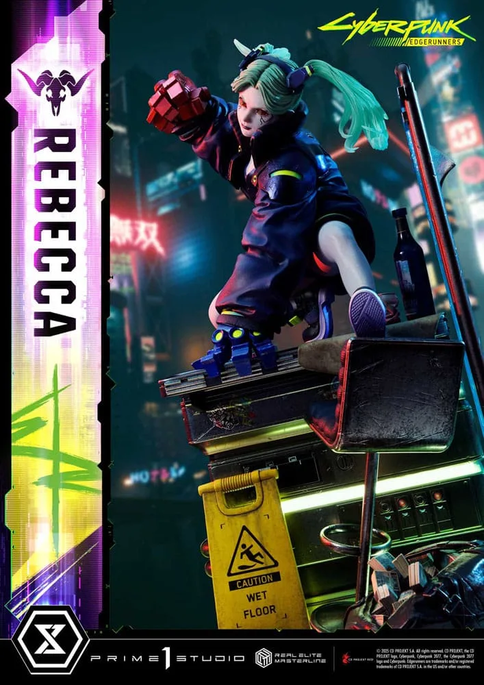 Cyberpunk Edgerunners Statue – Rebecca 1/4 Scale 54 cm 16