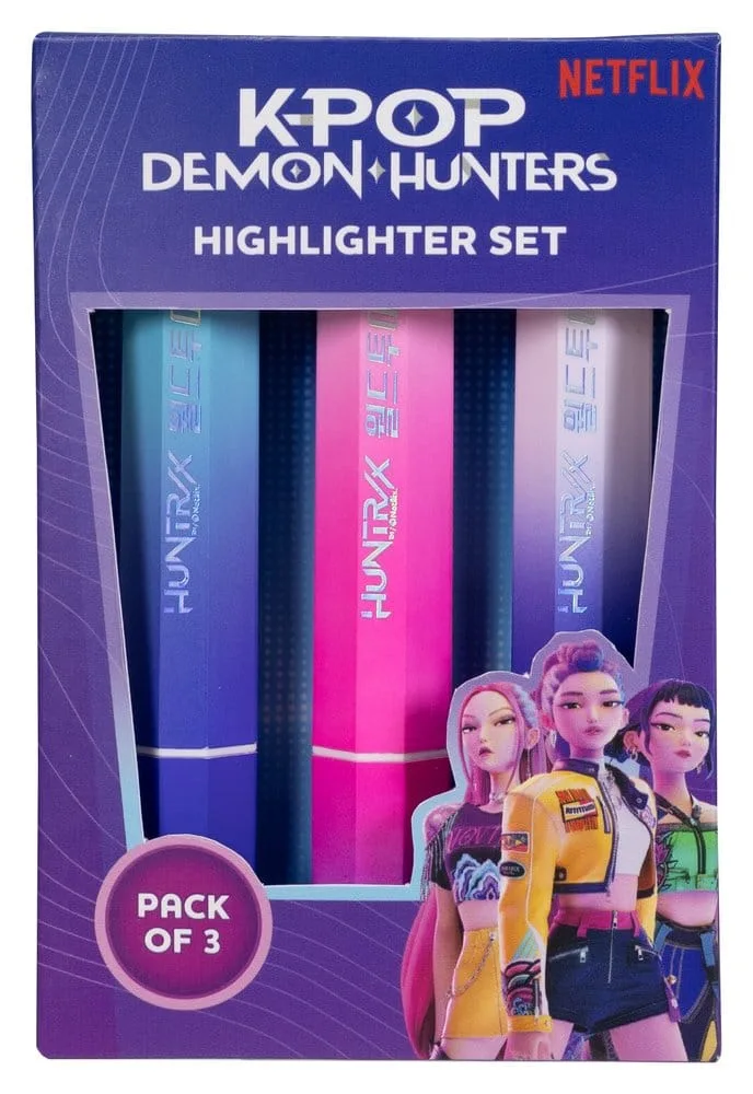 KPop Demon Hunters Highlighters – HUNTR/X 3-Pack