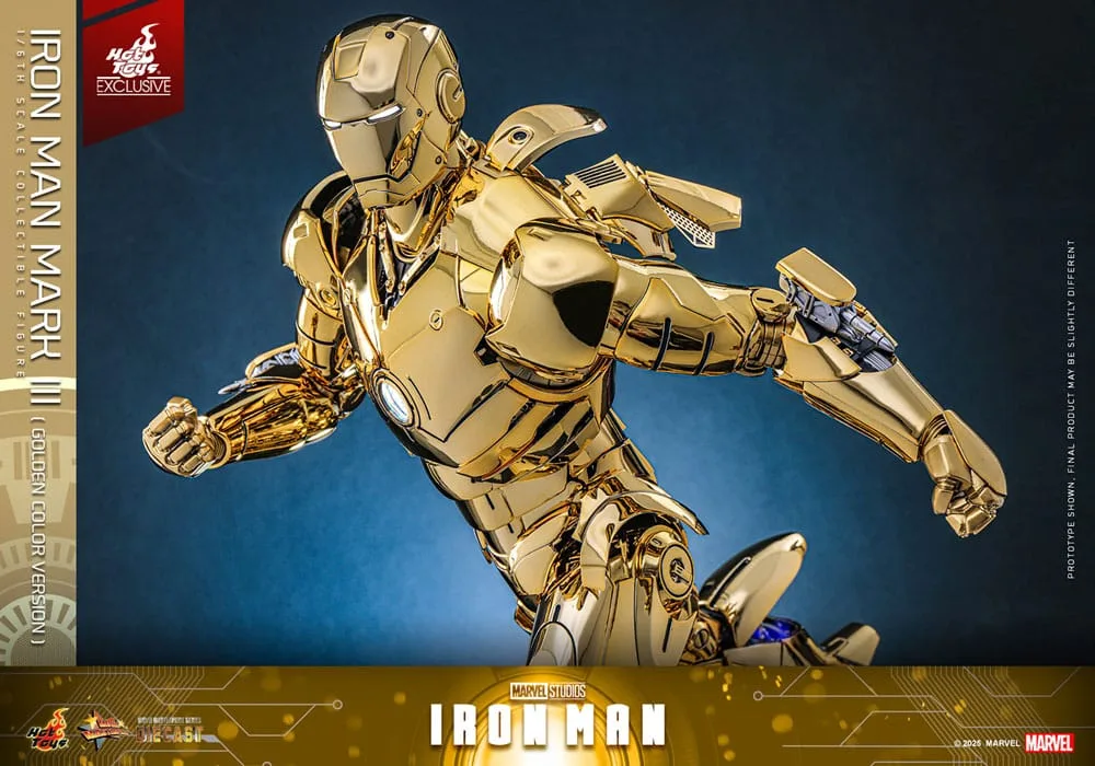Iron Man Action Figure – Mark III Gold Version 1/6 33 cm 15