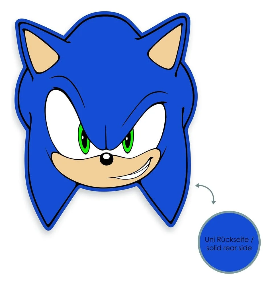 Sonic the Hedgehog Pillow – Sonic Head 36 cm