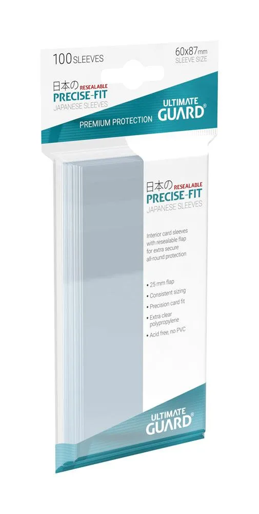 Ultimate Guard Inner Sleeves – Japanese Size Resealable 100-Pack 2