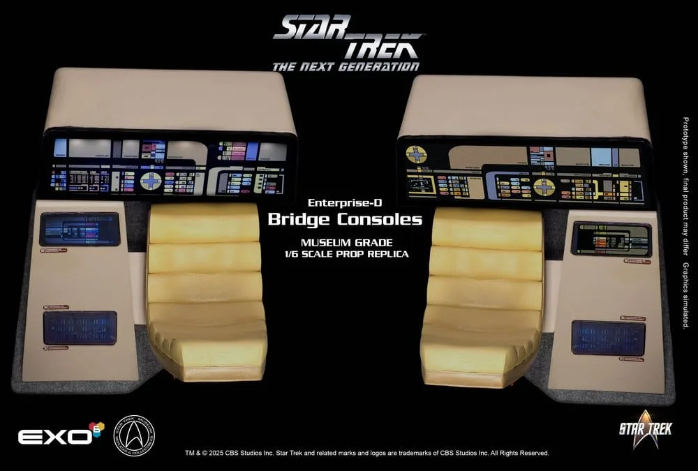 Star Trek Replica Set – Enterprise-D Bridge Consoles 1/6 2