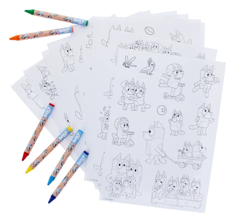 Bluey Sticker Colouring Set – Over 120 Stickers