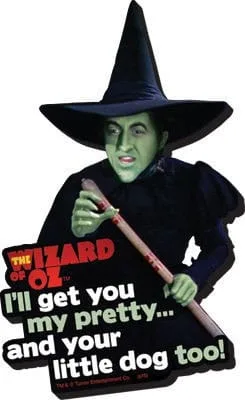 The Wizard of Oz Magnet – Funky Chunky I'll Get You 10 x 8 cm