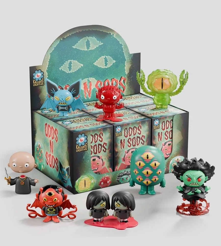 Odds N Sods Mini Figures – Series 1 Blind Box Display of 6 6 cm 8