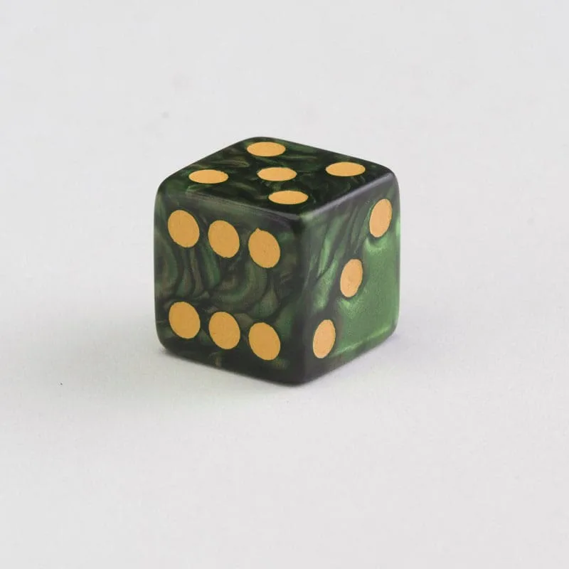 Q Workshop Dice Set – Green D6 Full Pack 20-Piece 16 mm 3