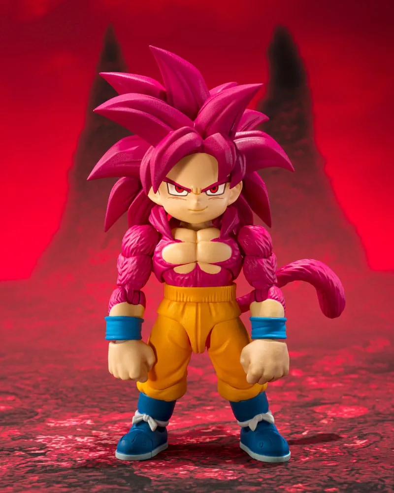 Dragon Ball Daima Action Figure – Super Saiyan 4 Goku Mini 8 cm 1