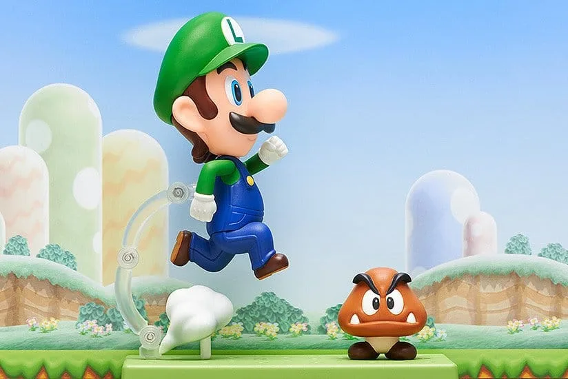 Super Mario Action Figure – Nendoroid Luigi 10 cm 4