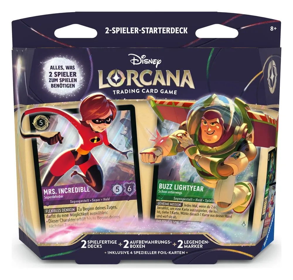 Disney Lorcana TCG Starter Set – 2 Players German Edition