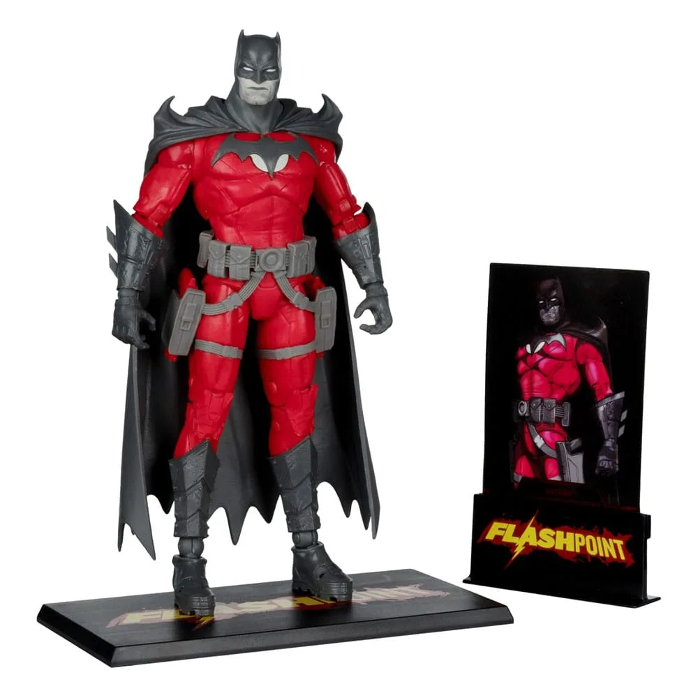 DC Multiverse Action Figure – Flashpoint Batman Black & White 18 cm 2