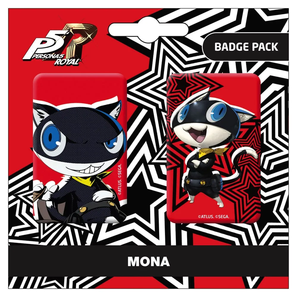 Persona 5 Royal Pin Badges – Mona and Morgana 2-Pack