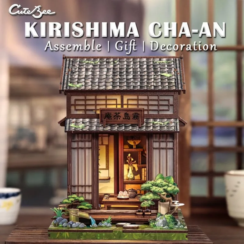 CuteBee Miniature House Model Kit – Kirishima Cha-an 19 x 14 cm 11