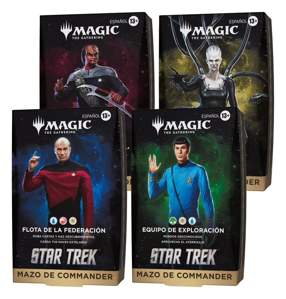 Magic: The Gathering Star Trek Commander Decks – Spanish Set of 4
