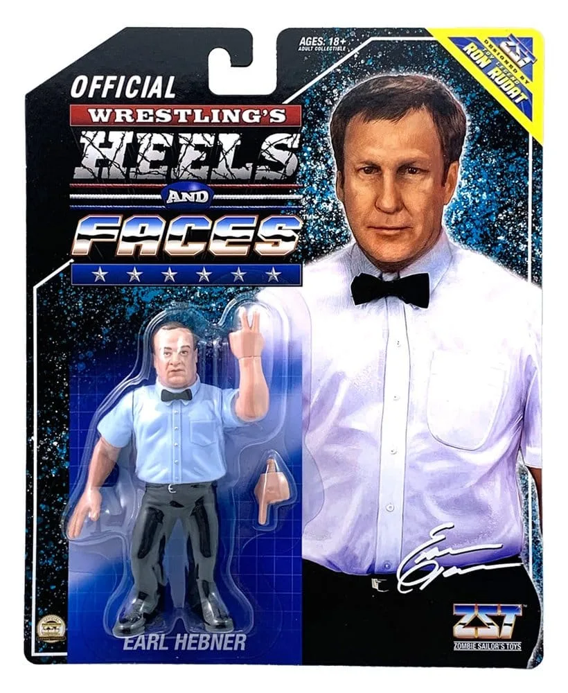 Wrestling Actionfigur – Earl Hebner Heels and Faces 11 cm 2