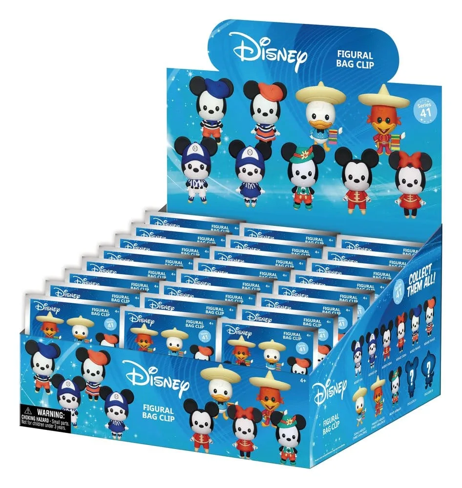 Mickey & Minnie Bag Clips – Around the World Series 1 Display of 24
