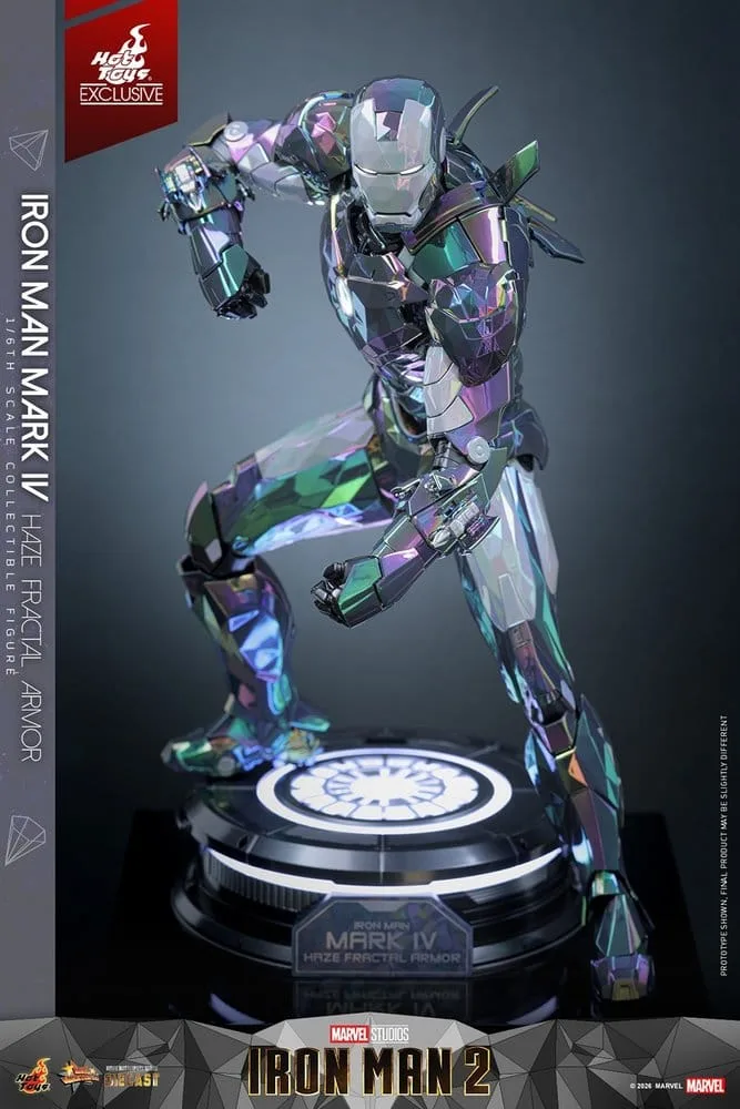 Iron Man 2 Action Figure – Mark IV Haze Fractal Armor 33 cm 3