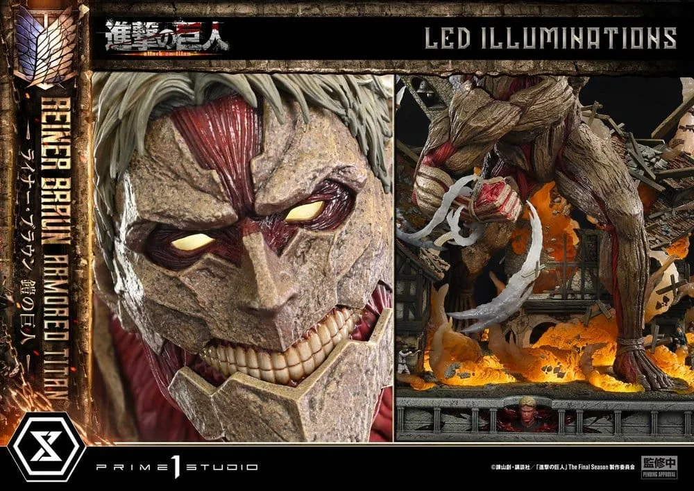 Attack on Titan Diorama Statue – Reiner Braun Armored Titan 75 cm 6